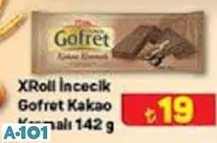 XROLL İNCECİK GOFRET KAKAO KREMALI 142 G